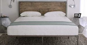 Urest industrial style platform bed