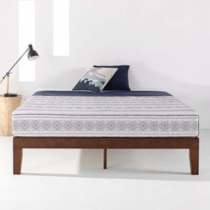 Mellow 12-Inch Classic Solid Wood Platform Bed Frame